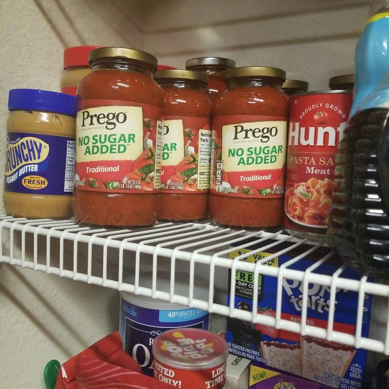 Prego Pasta Sauce, No Sugar Added Traditional, 23.5 oz Jar