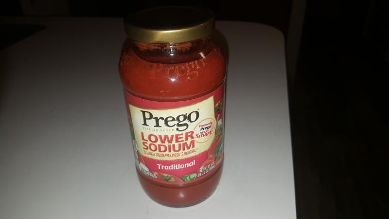 Prego Traditional Lower Sodium Pasta Sauce, 23.5 Oz Jar