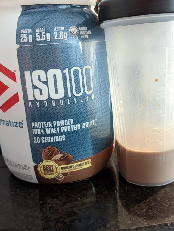 Dymatize ISO100 Hydrolyzed Protein Powder, Gourmet Vanilla - 21.2 oz