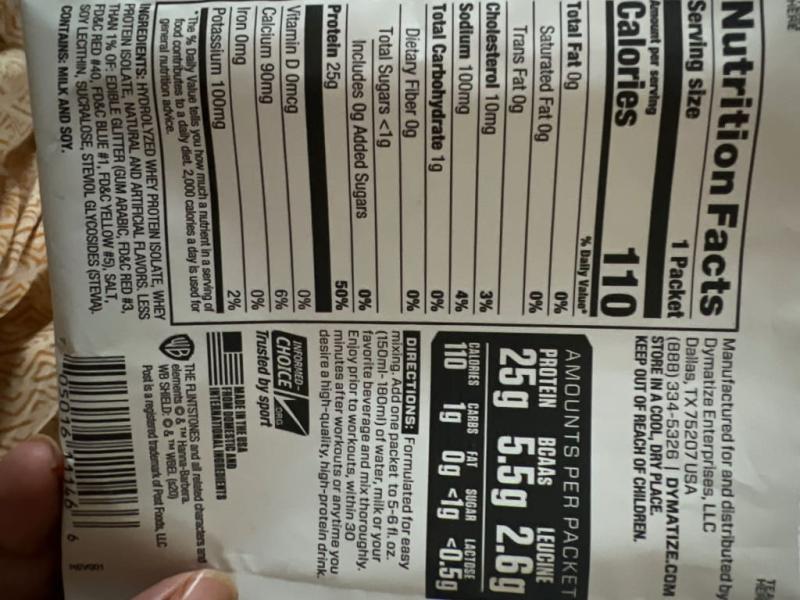 RYSE Loaded Protein Powder, 20 serve, 25g protein Ingredients - CVS Pharmacy