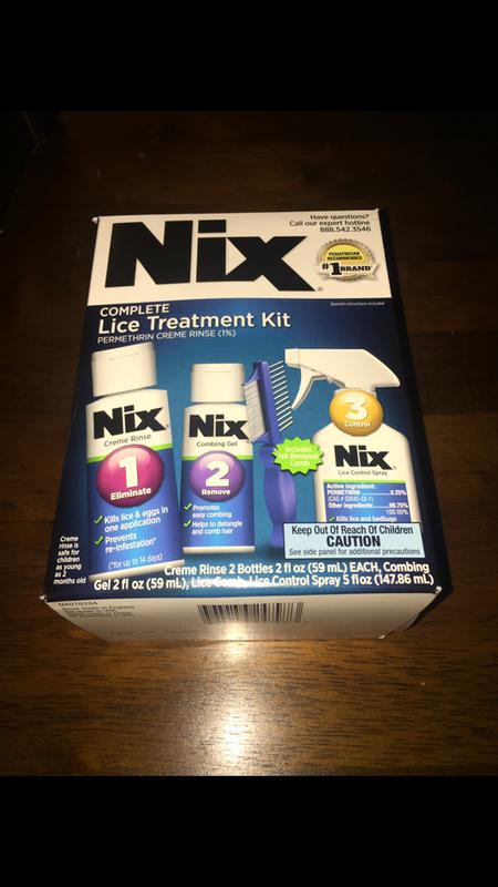 Nix Permethrin Lice Killing Creme Rinse Kit