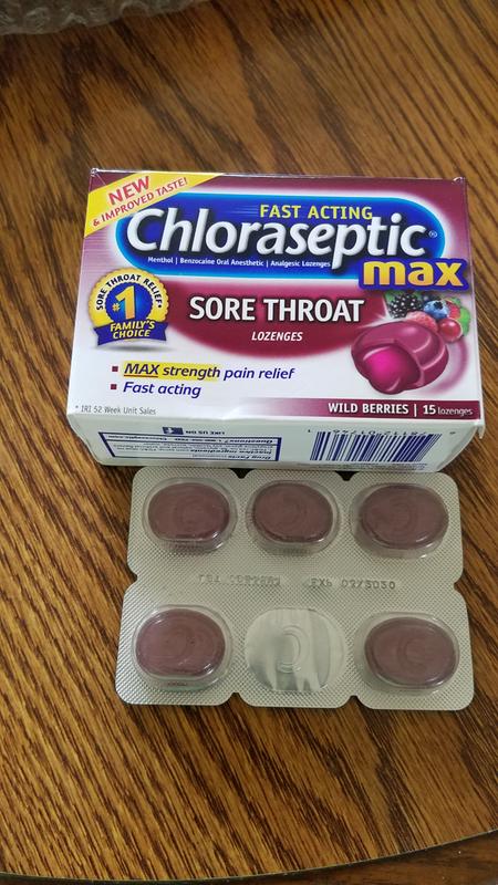 Chloraseptic® Sugar Free TOTAL Wild Cherry Sore Throat