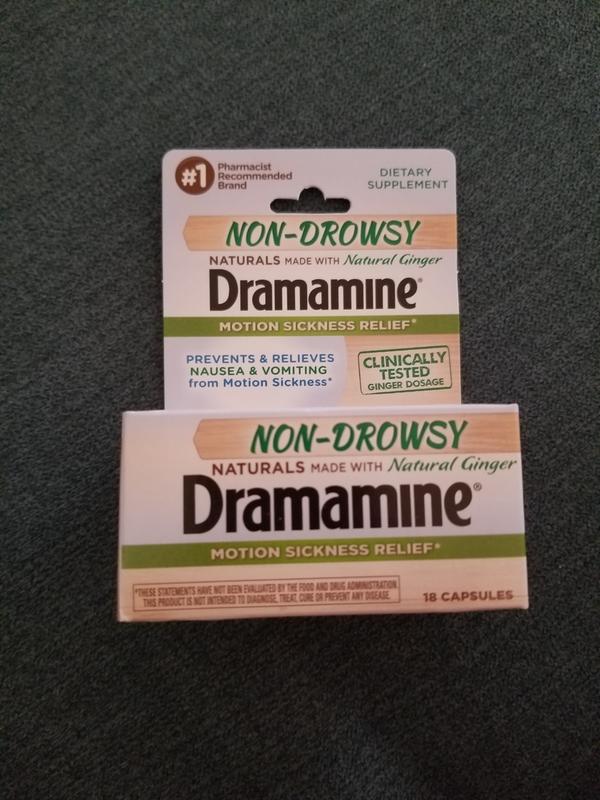 Customer Reviews Dramamine® 18Count NonDrowsy Naturals with Natural Ginger Capsules Bed