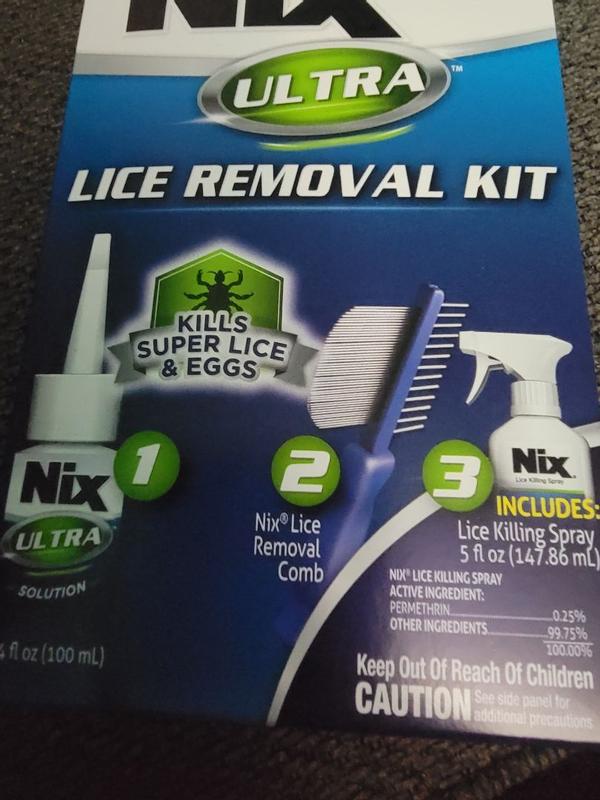 Nix Ultra Super Lice Removal Kit, Lice Removal Treatment for Hair and Home, Size: 1 Box