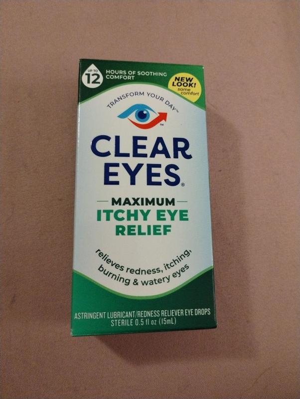 Clear Eyes Max Itchy Eye Relief Eye Drops, 0.5 fl oz - Ralphs