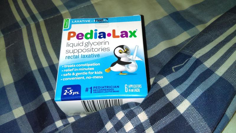 Pedia-Lax Laxative Liquid Glycerin Suppositories for Kids, Ages 2-5 - 6 ct