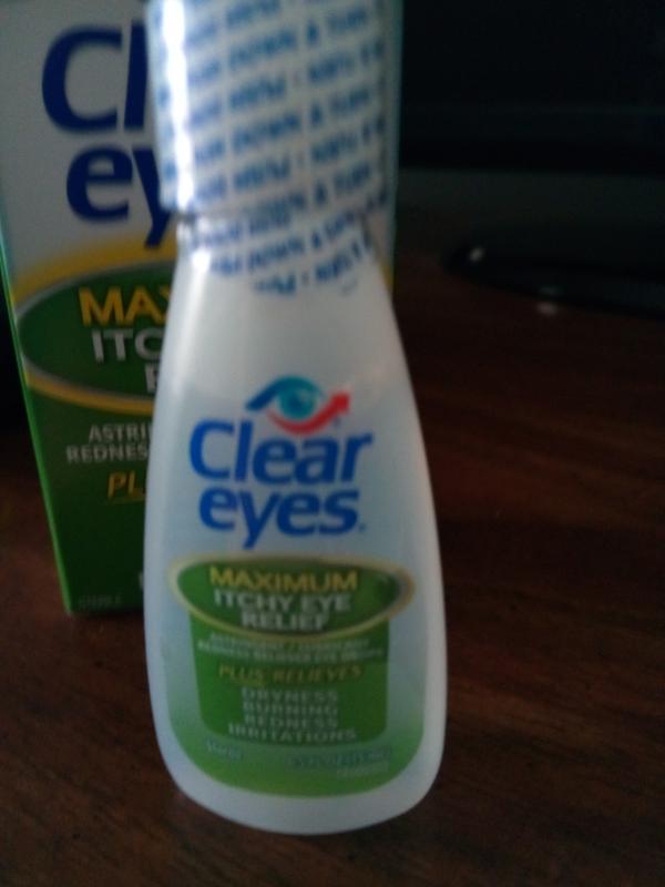 Clear Eyes Maximum Itchy Eye Relief, Lubricant Eye Drops, 0.5 fl oz