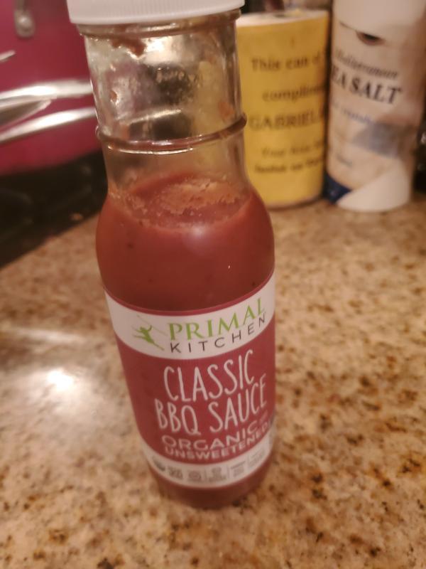 Primal Kitchen Classic BBQ Sauce Organic And Unsweetened 8.5 oz 241g New  Sealed