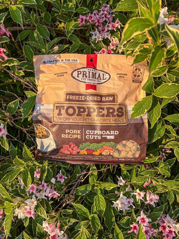 Primal Pet Foods Freeze Dried Raw Topper Cupboard Cuts Pork