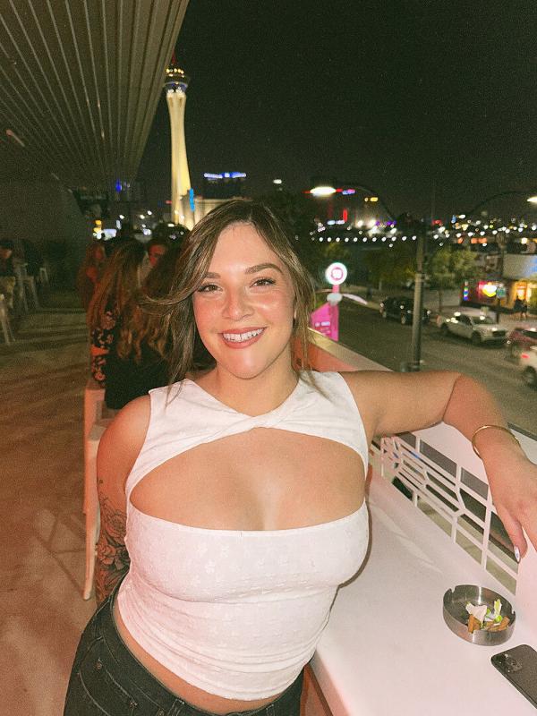 Customer photo for "My favorite top! Size down"