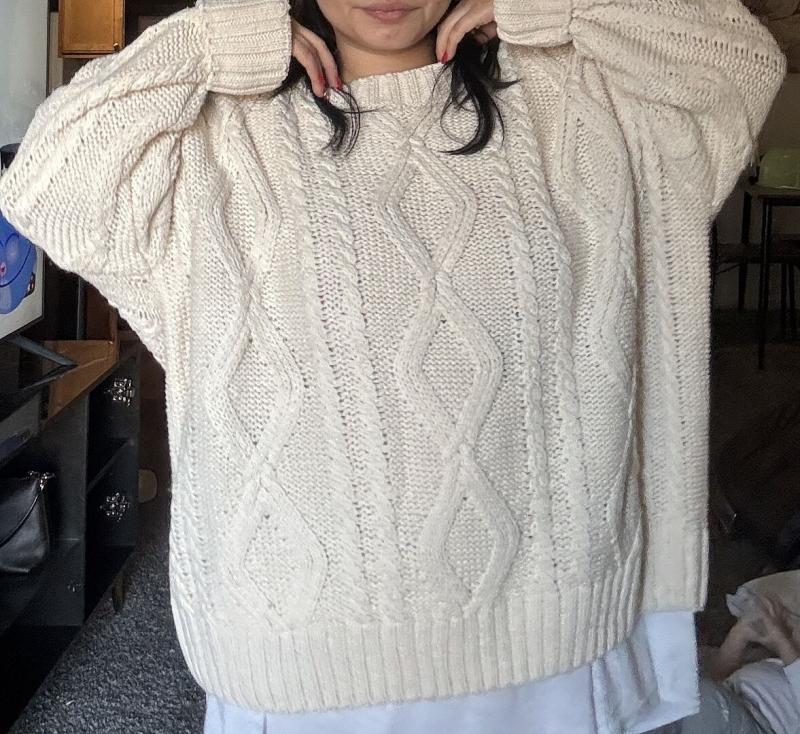 Customer photo for "Great sweater!"