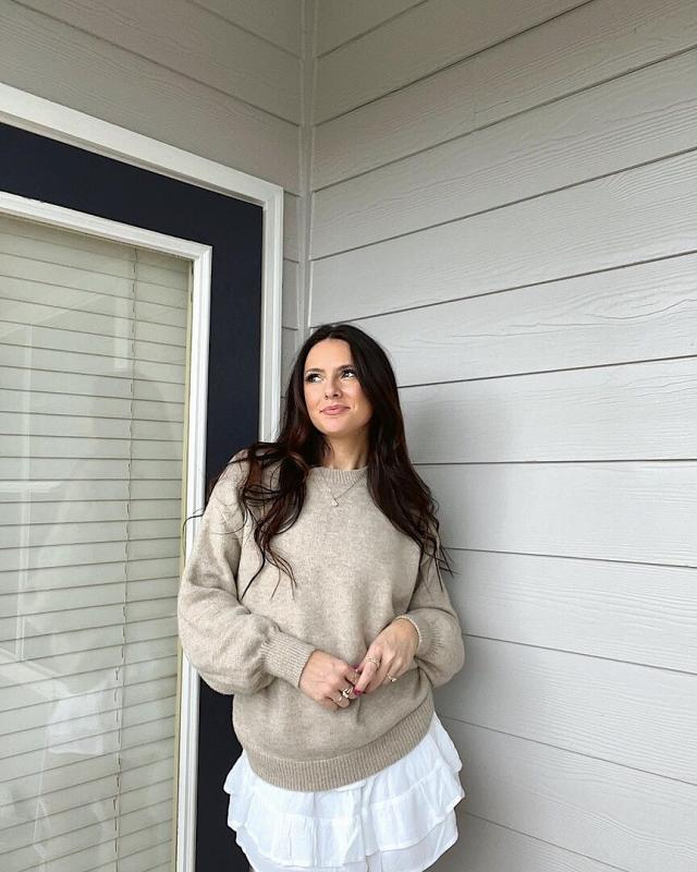 Customer photo for "Comfiest sweater ever!!! Love the"
