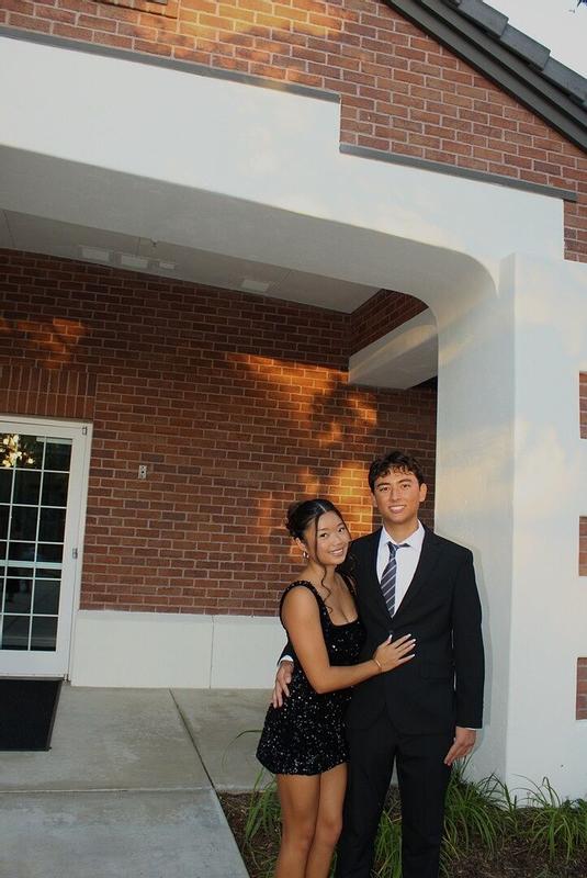 Customer photo for "Cute dress for hoco, but material looks cheap"