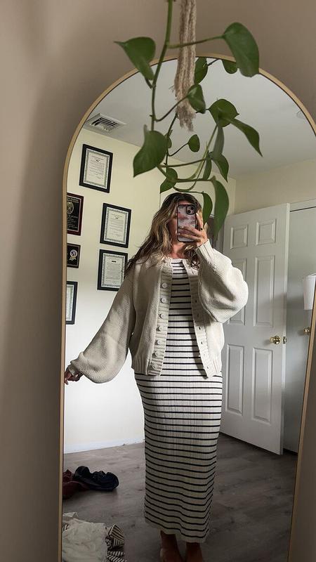 Customer photo for "The PERFECT cardigan. Love the"
