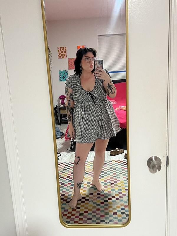 Customer photo for "this is the cutest romper"
