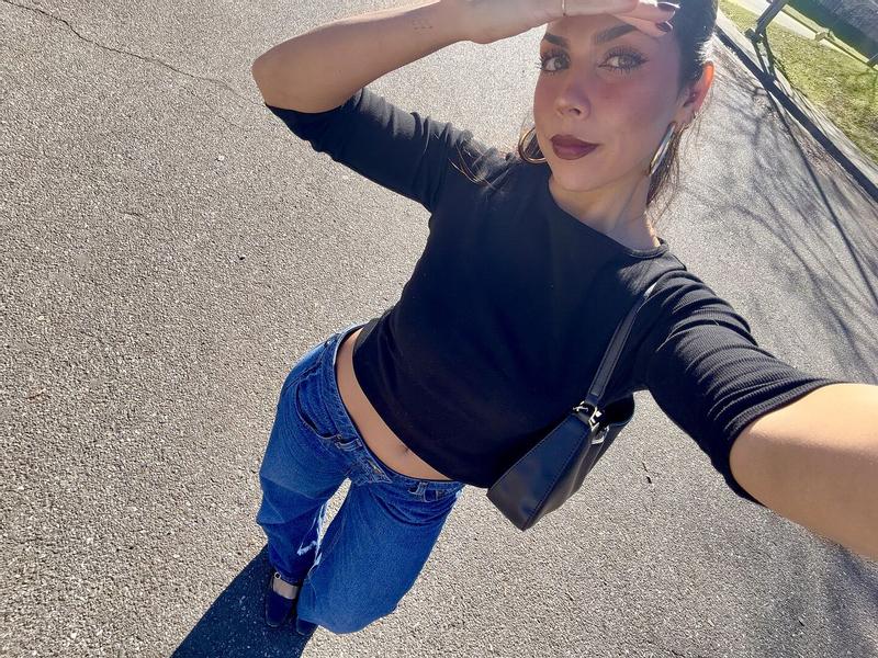 Customer photo for "Obsessed. Can dress up or"
