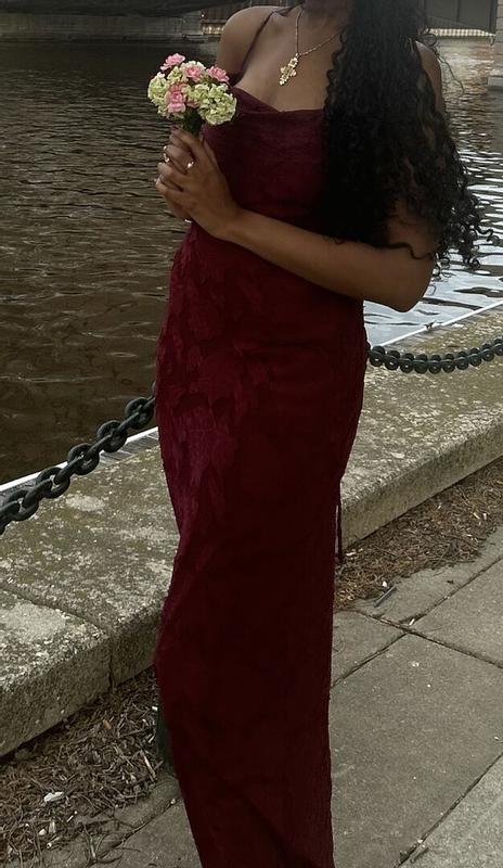 princess polly celena maxi dress burgundy Celena Maxi Dress Princess Polly Burgundy