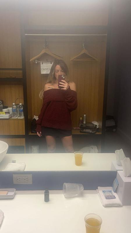 Customer photo for "Love love love this sweater"