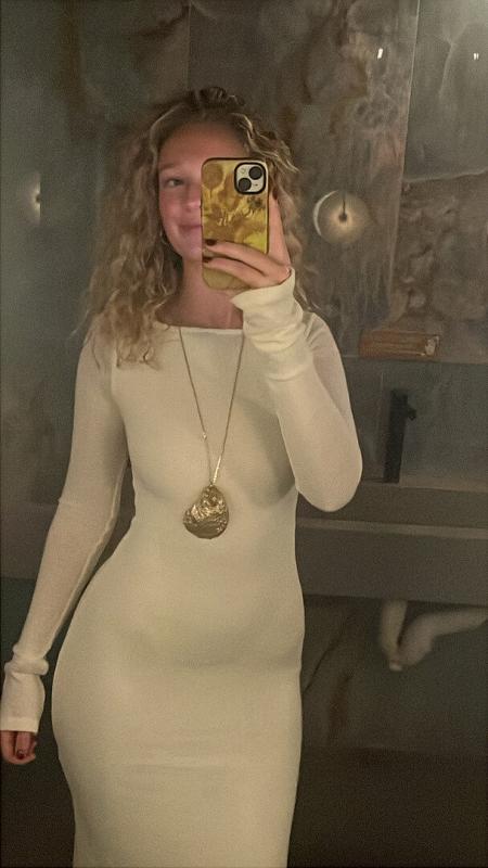Customer photo for "BEAUTIFUL dress - slightly see"