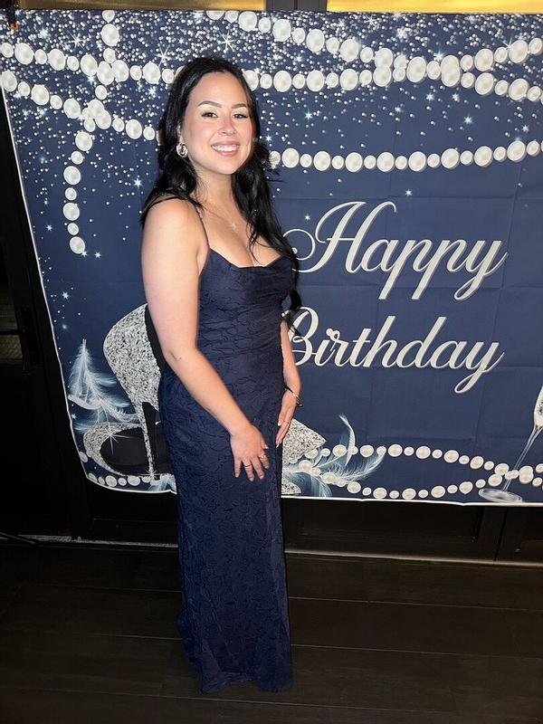 Customer photo for "Loved this dress! The color"