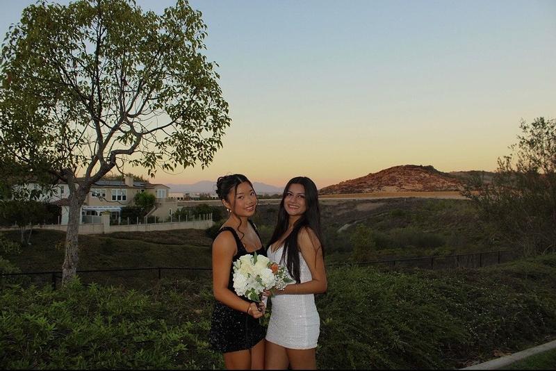 Customer photo for "Cute dress for hoco, but material looks cheap"