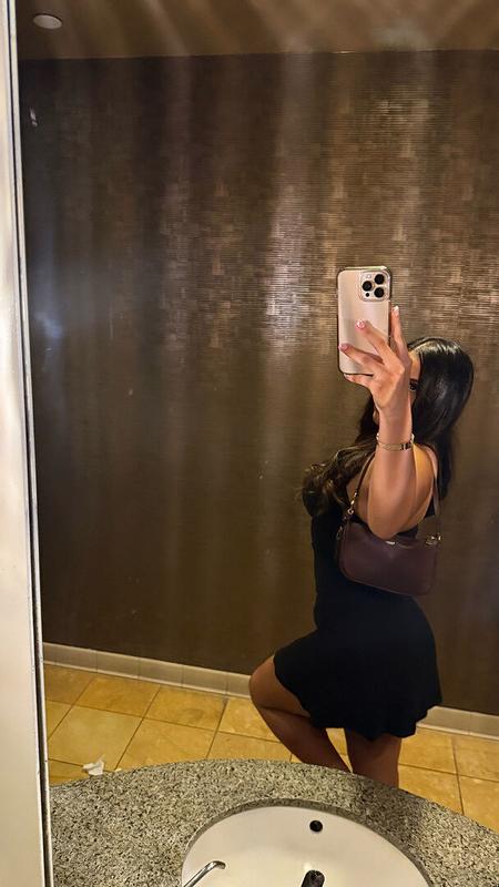 Customer photo for "Loved this dress! The material"