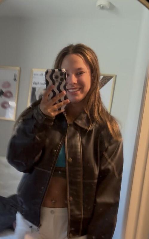 Customer photo for "Absolutely love this jacket! The"