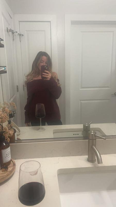 Customer photo for "Love love love this sweater"