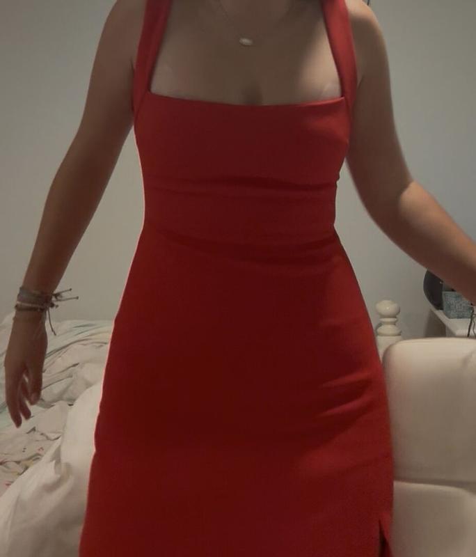 Customer photo for "The dress has a very"