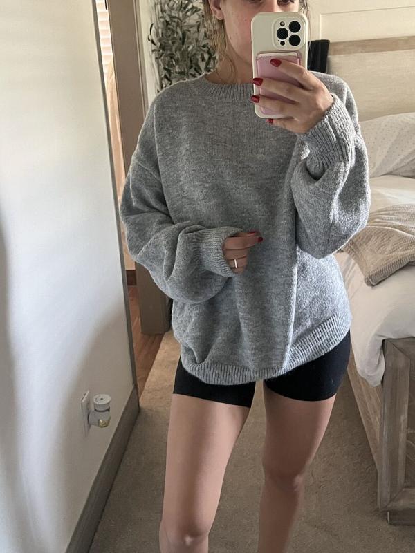 Customer photo for "This sweater is so soft"