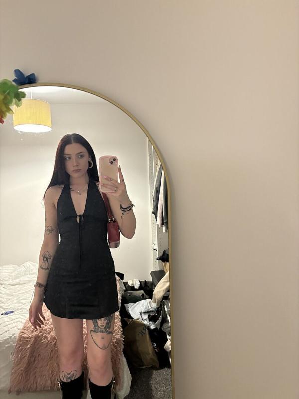 Customer photo for "I absolutely love this dress,"