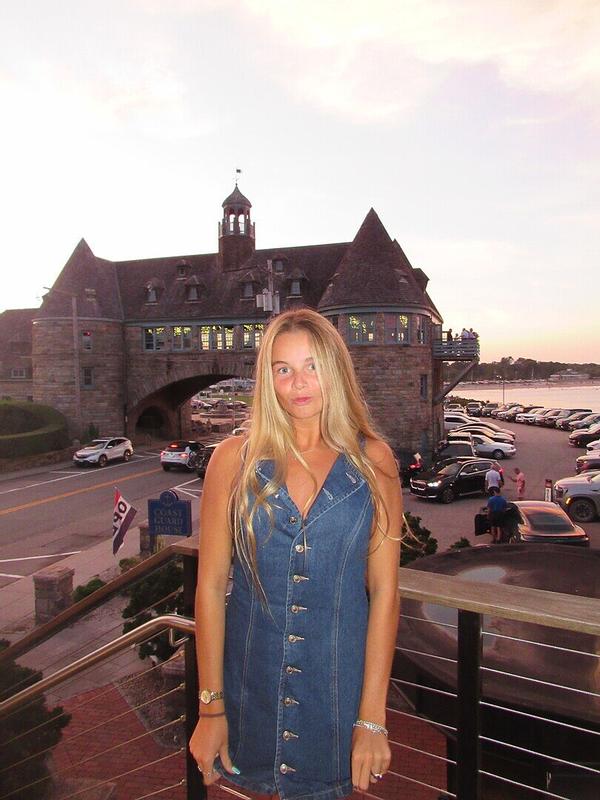 Customer photo for "Super cute denim dress!! I"