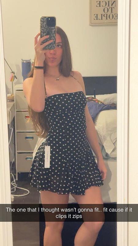 Customer photo for "The dress is extremely flattering"