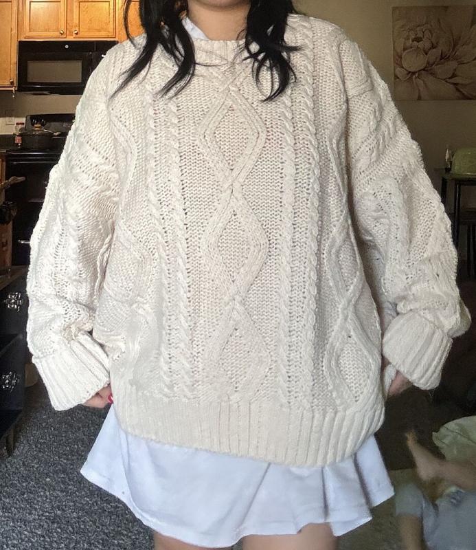 Customer photo for "Great sweater!"
