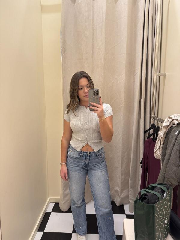 Customer photo for "Such a comfy top! The"