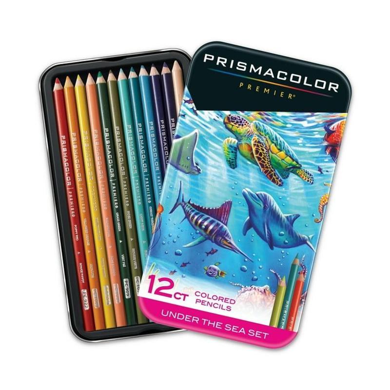 PRISMACOLOR PREMIER VERITHIN 12色セット Prismacolor Premier Verithin Colored Pencil - Silver Lead