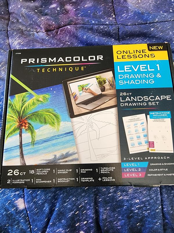 Prismacolor Technique Drawing Set, Level 1 Drawing & Shading, 26