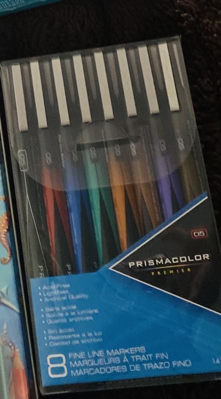Prismacolor Assorted Premier 005 Fine Line Marker - 8 count