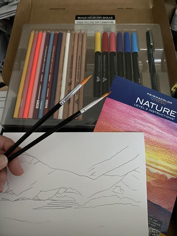 Technique Sunset Drawing Art Set, Digital Lessons, Level 2