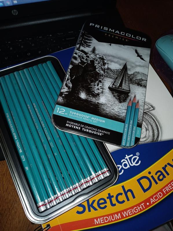 6 Packs: 12 ct. (72 total) Prismacolor® Premier® Turquoise Medium Graphite  Pencil Set