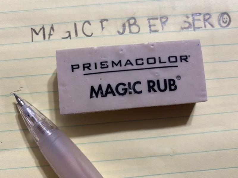 3 Prismacolor MAGIC RUB erasers - latex free vinyl erasers