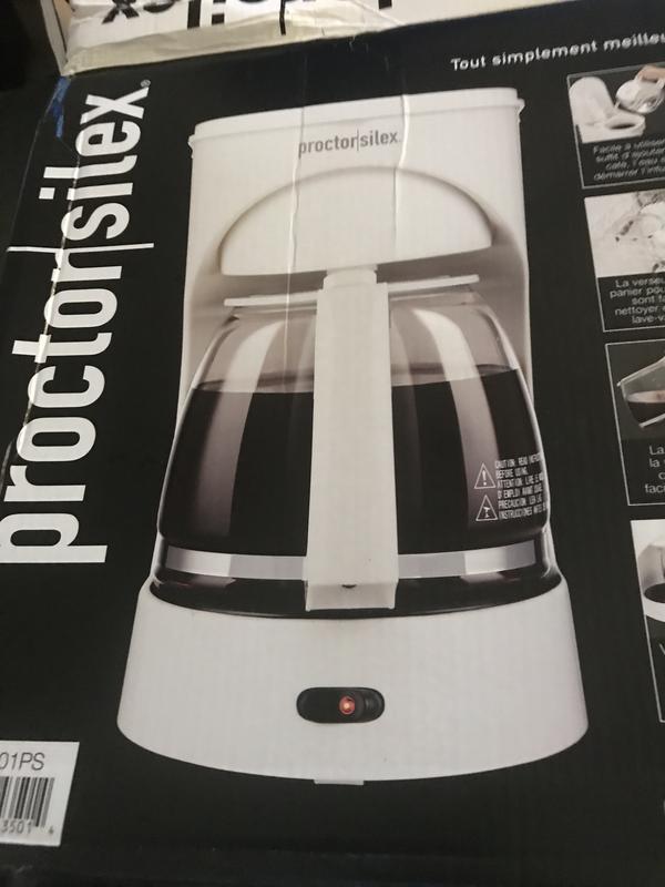 Proctor Silex 43501Y 12-Cup Coffeemaker - White