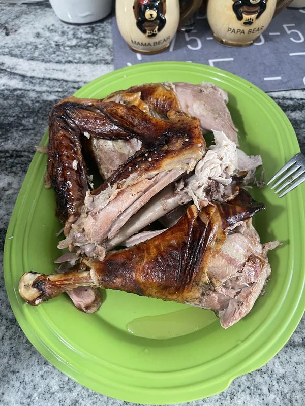 Browned the dark meat perfectly