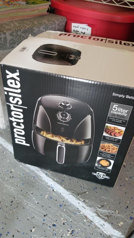 Reviews for Proctor Silex 5.2 Qt. Black Air Fryer with 60 Minute Timer Pg 1 The Home Depot