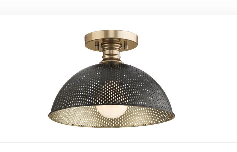 Progress Lighting Avec 12.37-in Champagne Bronze Indoor 1 -Light