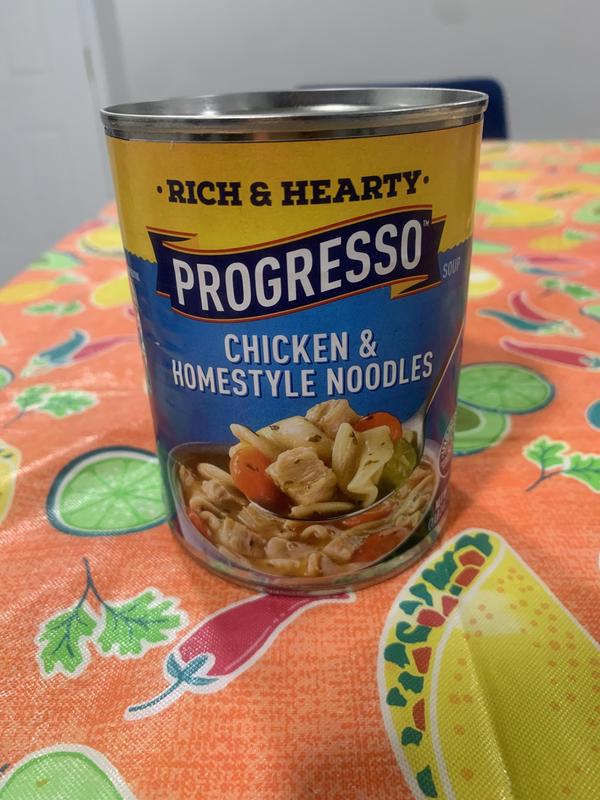  Progresso Rich & Hearty, Chicken & Homestyle Noodle Canned Soup,  19 oz. : Grocery & Gourmet Food