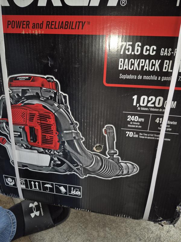 PRORUN PBB2884 75.6-cc 2-cycle 1020-CFM 240-MPH Gas Backpack