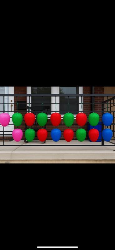 Holiday Living 17-in 8-Count LED Multicolor Gumpdrop Pathway Markers in ...