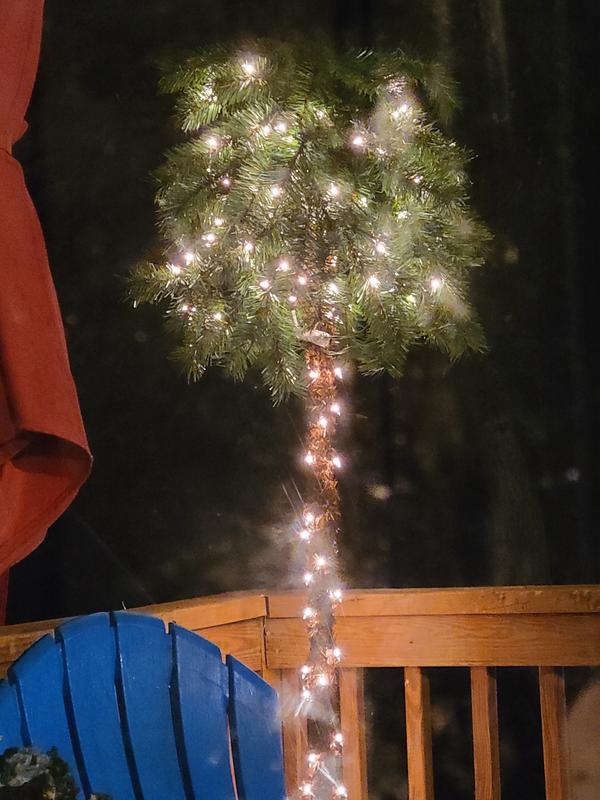 Puleo International PreLit Artificial Palm Tree Bed Bath & Beyond