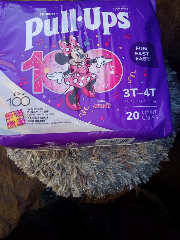Huggies Disney Junior Minnie Pull-Ups Training Pants, Girls 4T-5T 38-50Lbs  17 CT